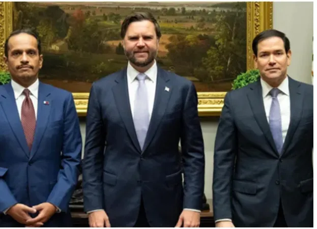  ترامب ناقش مستقبل قطر في الوساطة خلال لقاءه مع محمد آل ثاني