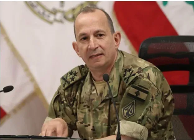  واشنطن ترفض إستقبال قائد الجيش اللبناني بسبب انتقاده للدولة العبرية